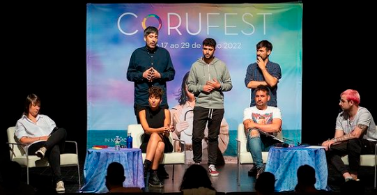 Carolina Silva Santisteban en el Conversatorio del CORUFEST de La Coruña, España (2022)